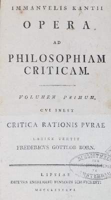 Bild Nr.1: 132-950 Kant,I.: (Literatur und illustrierte Bücher bis 19.Jahrhundert)
