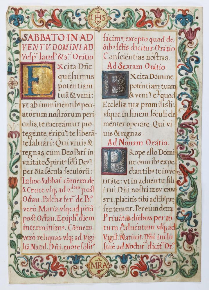 Große Abbildung Nr.1: 133-100 Brevier.: (Handschriften)