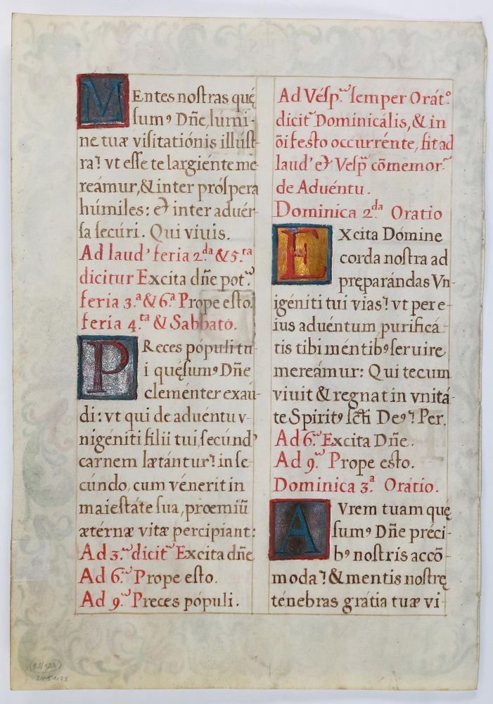 Große Abbildung Nr.2: 133-100 Brevier.: (Handschriften)