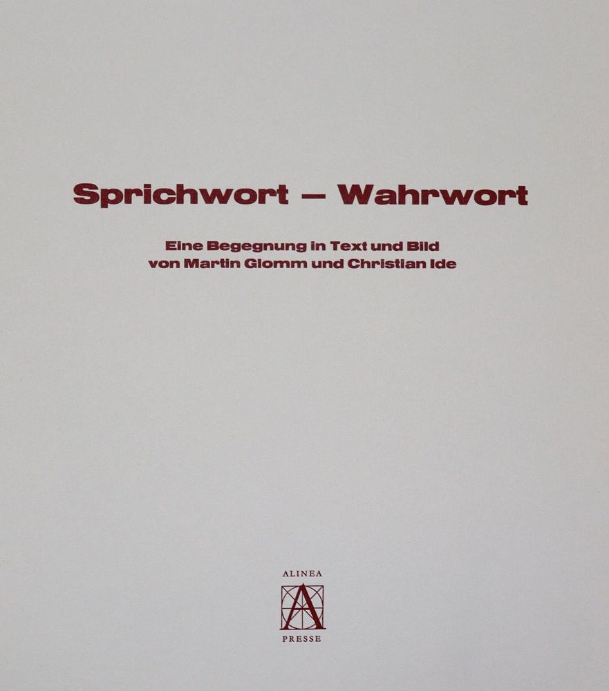 Große Abbildung Nr.2: 133-1003 Glomm,M. u. C.Ide.: (Literatur und illustrierte Bücher 20.Jahrhundert - Alte Literatur in modernen Ausgaben)