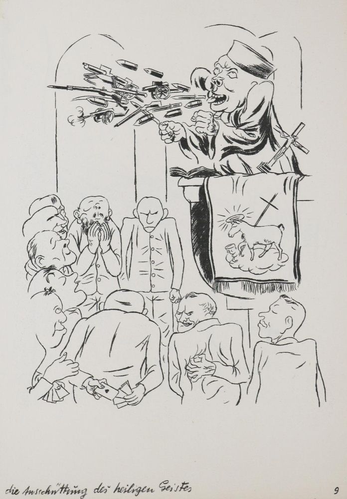 Große Abbildung Nr.1: 133-1012 Grosz,G.: (Literatur und illustrierte Bücher 20.Jahrhundert - Alte Literatur in modernen Ausgaben)