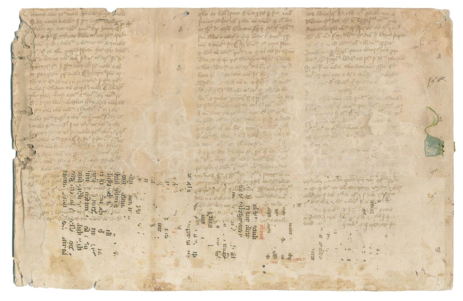 Große Abbildung Nr.3: 133-103 Einbandmakulatur.: (Handschriften)