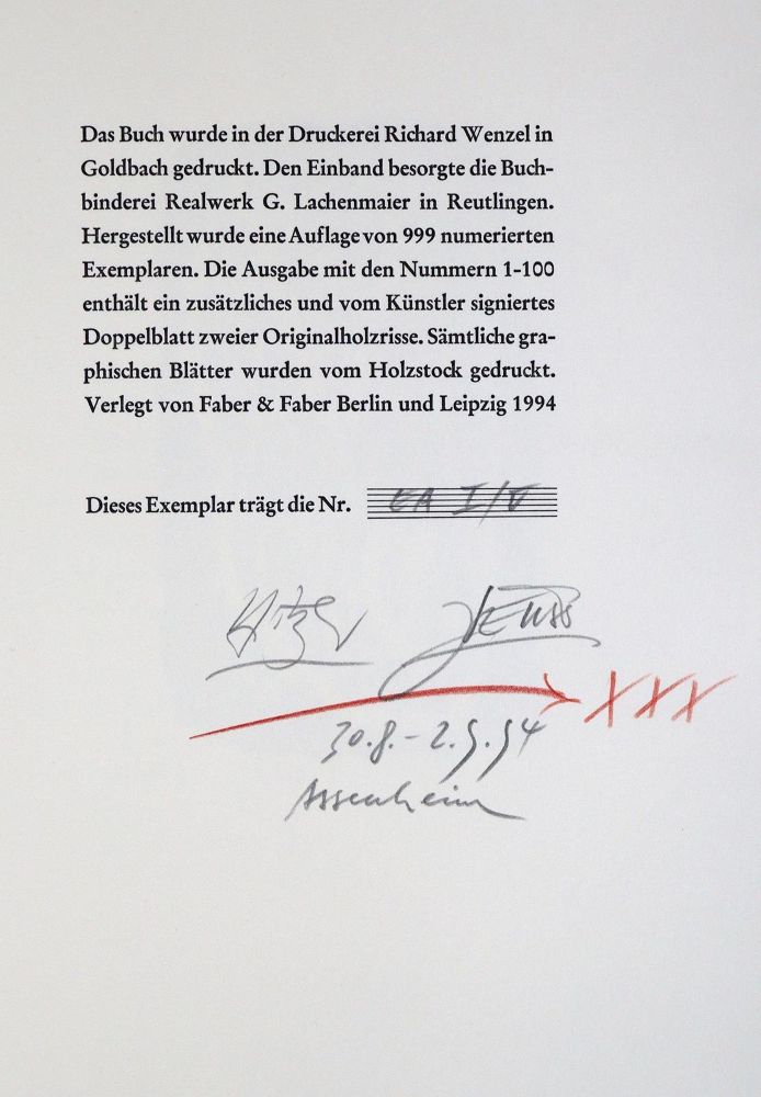 Große Abbildung Nr.2: 133-1052 Kafka,F.: (Literatur und illustrierte Bücher 20.Jahrhundert - Alte Literatur in modernen Ausgaben)