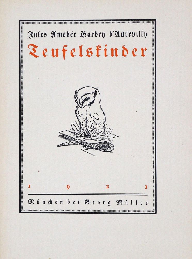 Große Abbildung Nr.2: 133-1061 Barbey d'Aurevilly,J.A.: (Kubin)