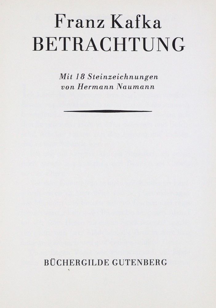 Große Abbildung Nr.2: 133-1084 Kafka,F.: (Naumann)