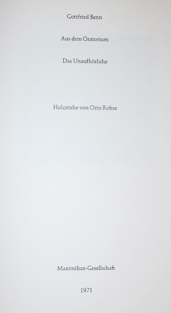 Große Abbildung Nr.3: 133-1111 Benn,G.: (Rohse)
