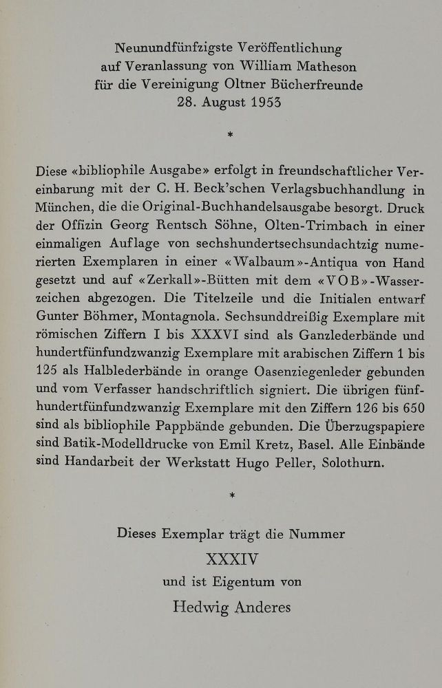 Große Abbildung Nr.3: 133-1134 Schweitzer,A.: (Literatur und illustrierte Bücher 20.Jahrhundert - Alte Literatur in modernen Ausgaben)