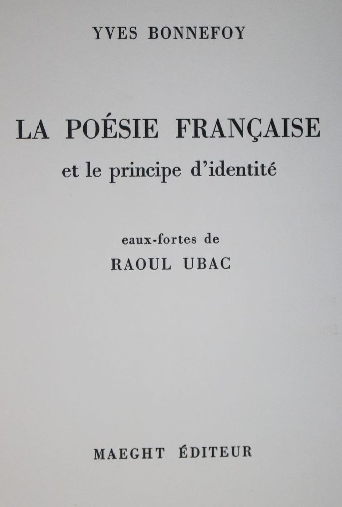 Große Abbildung Nr.2: 133-1150 Bonnefoy,Y.: (Ubac)