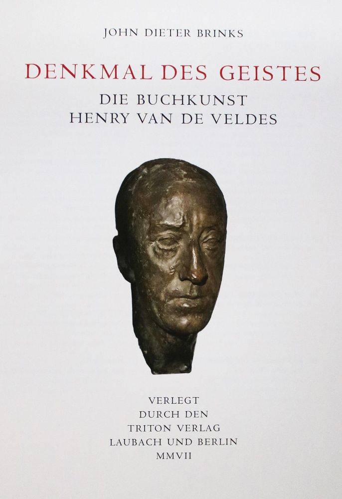 Große Abbildung Nr.1: 133-1155 Brinks,J.D.: (Velde, H. van de)