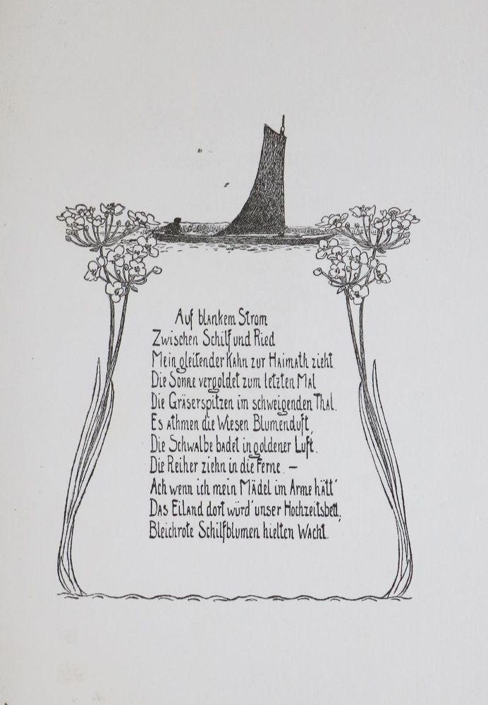 Große Abbildung Nr.1: 133-1160 Vogeler,H.: (Literatur und illustrierte Bücher 20.Jahrhundert - Alte Literatur in modernen Ausgaben)