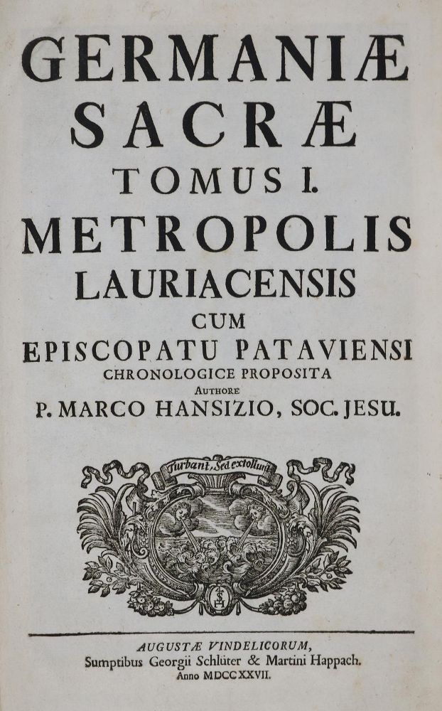 Große Abbildung Nr.1: 133-117 Hansiz,M.: (Alte Drucke, Handschriften und Theologie)