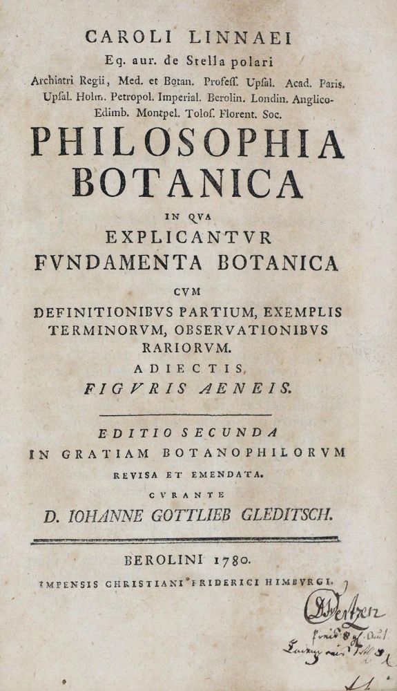 Große Abbildung Nr.2: 133-1182 Linne,C.: (Botanik)