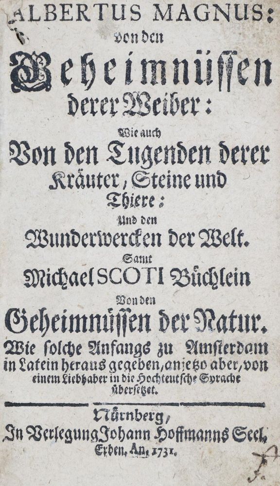 Große Abbildung Nr.1: 133-1192 Albertus Magnus:: (Medizin)