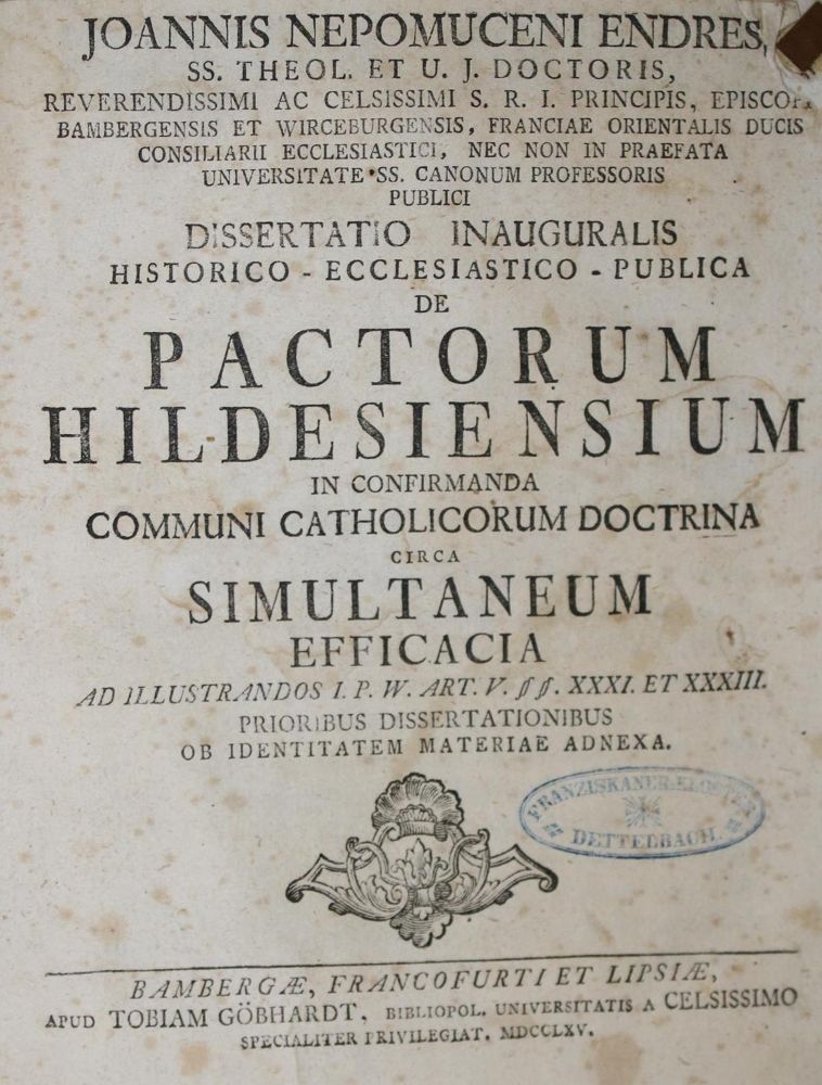 Große Abbildung Nr.1: 133-120 Endres,J.N.: (Hochschulschriften)