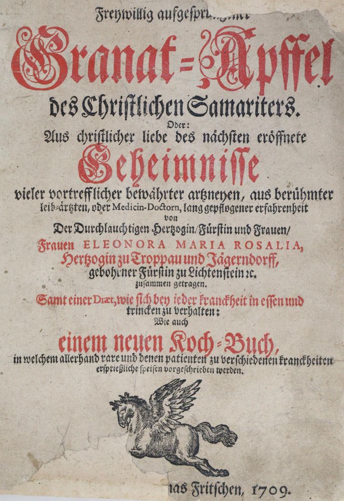 Große Abbildung Nr.1: 133-1200 Eleonora Maria Rosalia, Herzogin zu Troppau.: (Medizin)