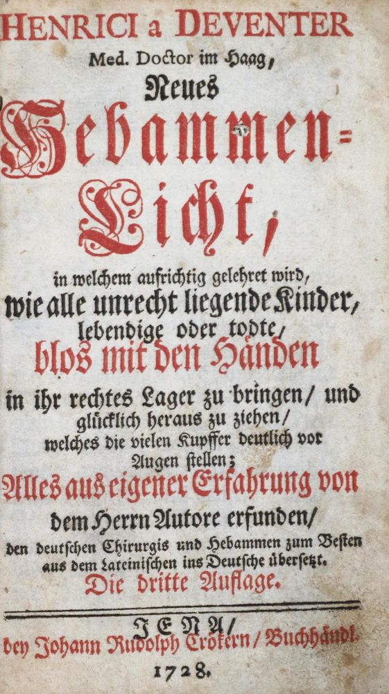 Große Abbildung Nr.1: 133-1203 Deventer,H.a.: (Medizin, Gynäkologie)
