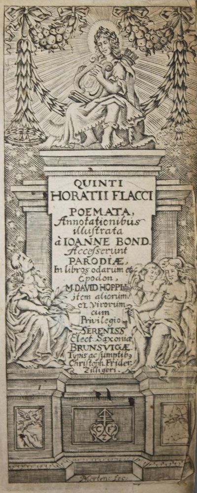 Große Abbildung Nr.1: 133-121 Horatius Flaccus,Q.: (Alte Drucke, Handschriften und Theologie)