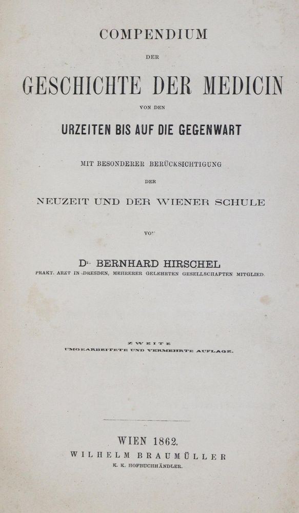 Große Abbildung Nr.1: 133-1211 Hirschel,B.: (Medizin)