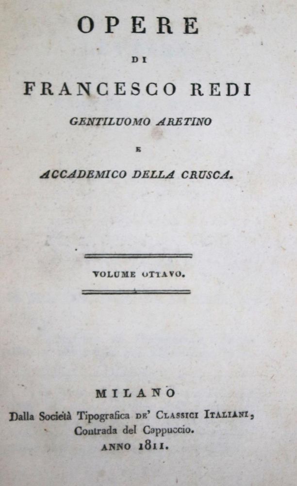 Große Abbildung Nr.1: 133-1223 Redi,F.: (Medizin)