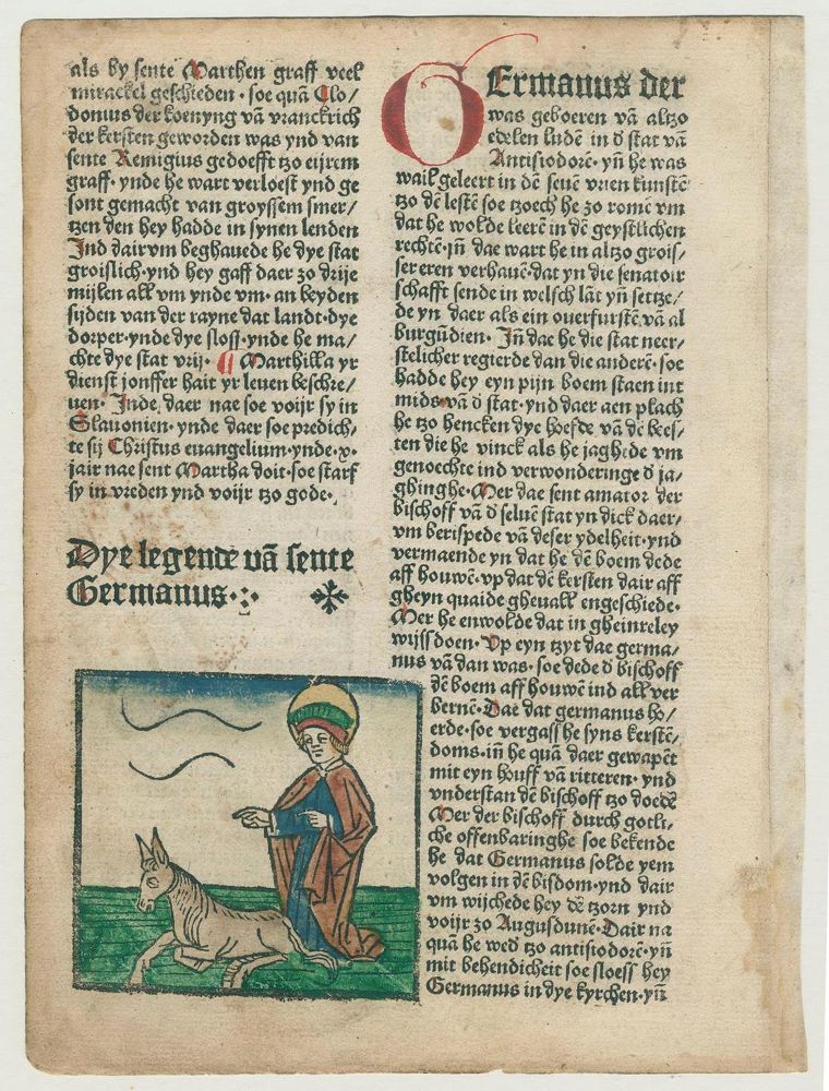 Große Abbildung Nr.1: 133-126 Inkunabel-Holzschnitt.: (Inkunabel)
