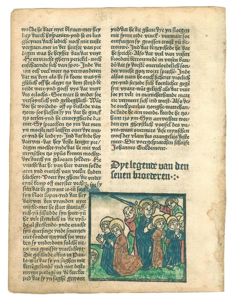 Große Abbildung Nr.3: 133-126 Inkunabel-Holzschnitt.: (Inkunabel)
