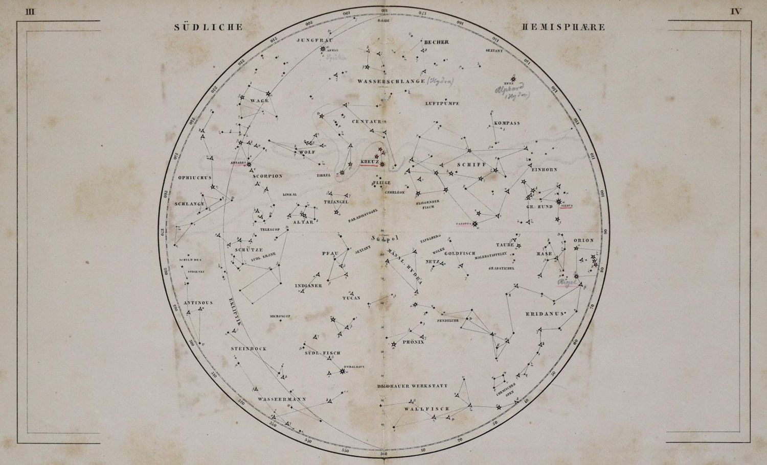 Große Abbildung Nr.4: 133-1289 Littrow,J.J.v.: (Verschiedene Gebiete - Varia, Astronomie)