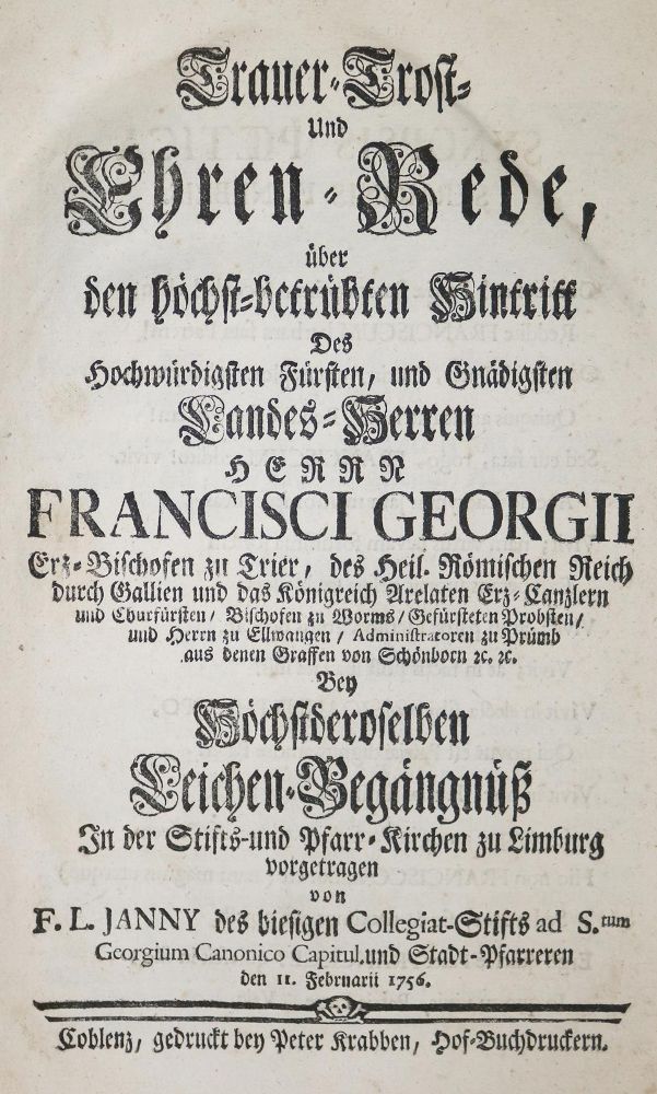 Große Abbildung Nr.1: 133-130 Janny,F.L.: (Alte Drucke, Handschriften und Theologie)