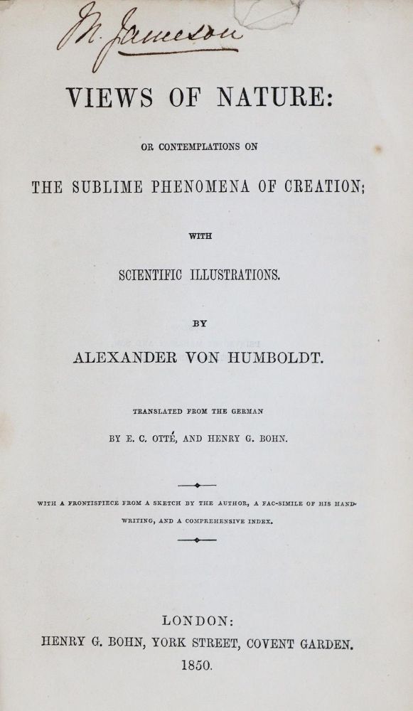 Große Abbildung Nr.2: 133-1314 Humboldt,A.v.: (Verschiedene Gebiete - Varia)