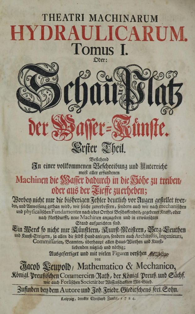 Große Abbildung Nr.3: 133-1321 Leopold,J.: (Verschiedene Gebiete - Varia, Maschinen, Hydraulik)