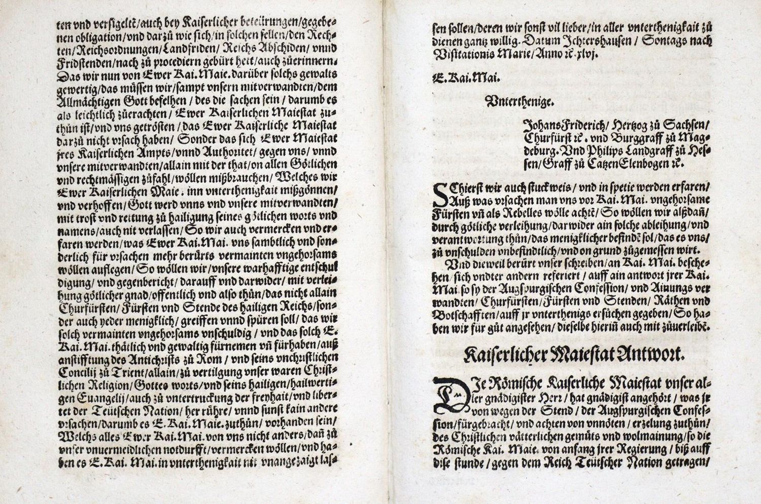 Große Abbildung Nr.2: 133-133 Johann Friedrich I. Kurfürst v. Sachsen u. Philipp v. Hessen.: (Alte Drucke, Handschriften und Theologie)