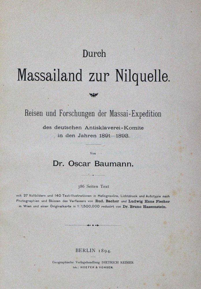 Große Abbildung Nr.3: 133-1349 Baumann,O.: (Afrika)