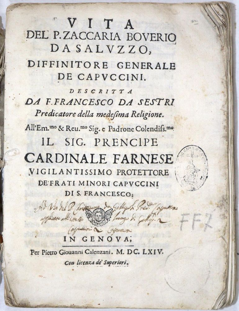 Große Abbildung Nr.1: 133-135 Sestri,F.da.: (Kapuziner)