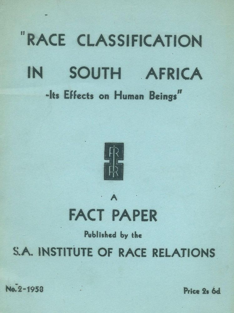 Große Abbildung Nr.1: 133-1354 Race Classification: (Afrika)