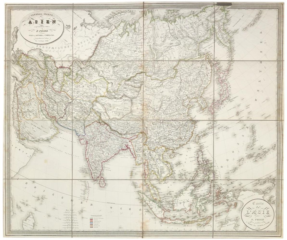 Große Abbildung Nr.1: 133-1386 General-Karte: (Asien)