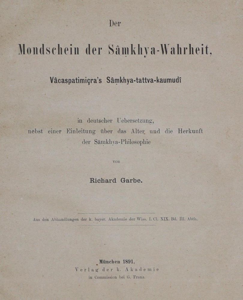 Große Abbildung Nr.1: 133-1389 Garbe,R.: (Asien, Indien)