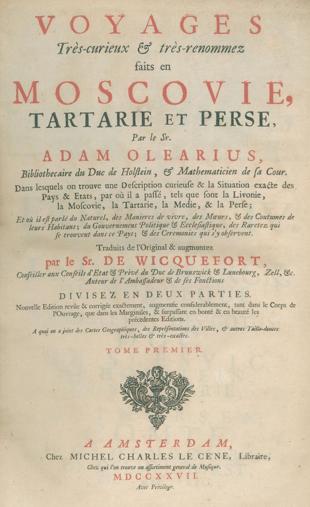 Große Abbildung Nr.2: 133-1391 Olearius,A.: (Asien)