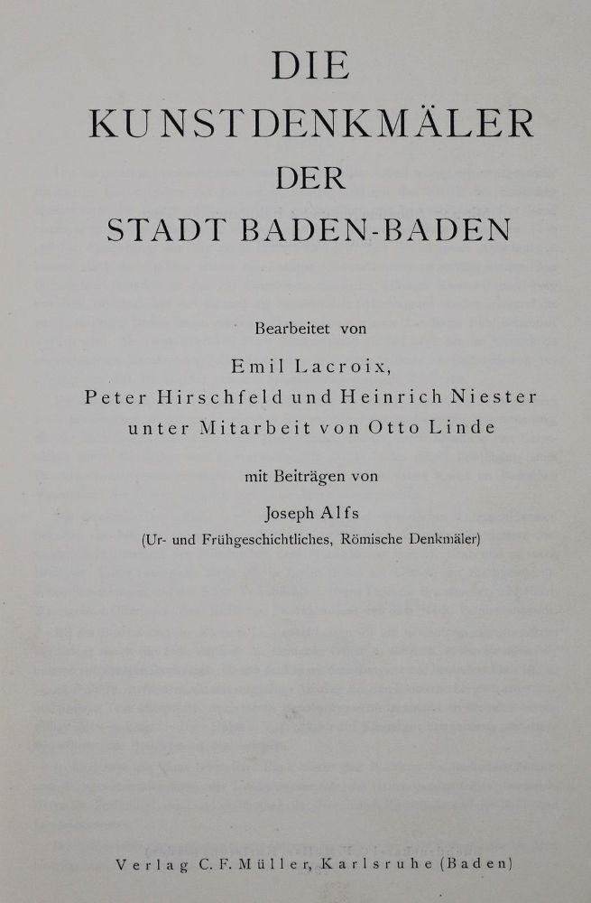 Große Abbildung Nr.2: 133-1405 Baden-Baden.: (Deutschland)