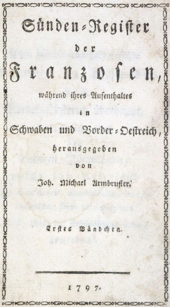 Große Abbildung Nr.1: 133-1409 Armbruster,J.M.: (Deutschland, Baden-Württemberg)