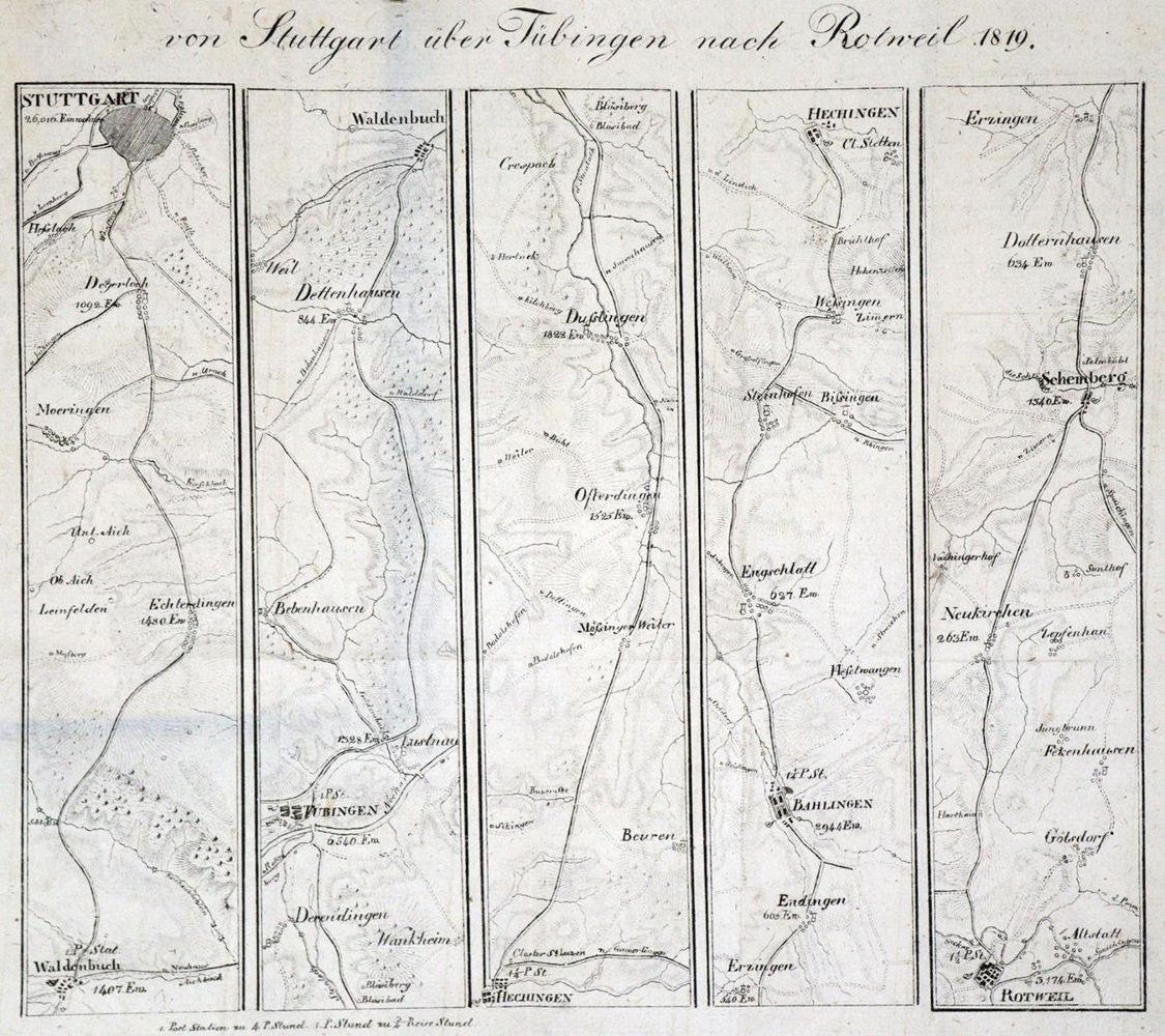 Große Abbildung Nr.1: 133-1423 Memminger,J.D.G. (Hrsg.).: (Deutschland, Baden-Württemberg)