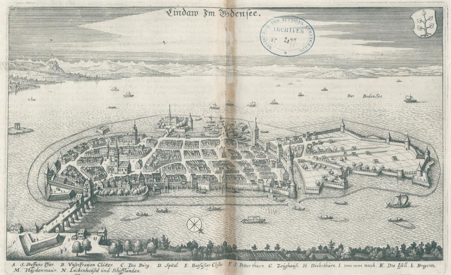 Große Abbildung Nr.3: 133-1424 Merian - (Zeiller,M.).: (Deutschland, Baden-Württemberg)