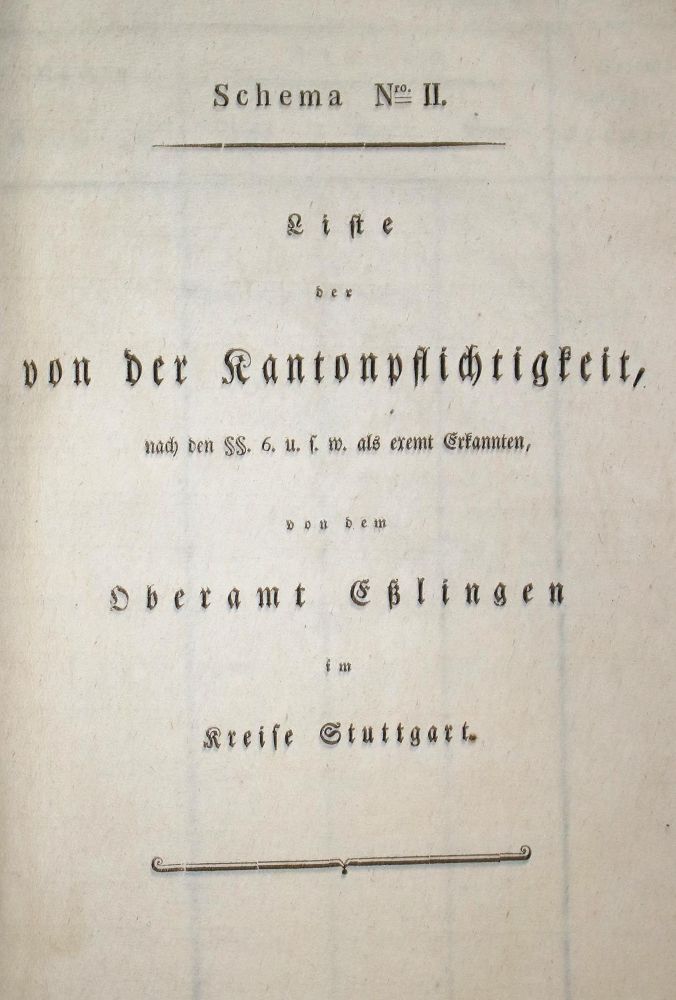 Große Abbildung Nr.2: 133-1426 Militair-Conscriptions-Ordnung: (Deutschland, Baden-Württemberg)