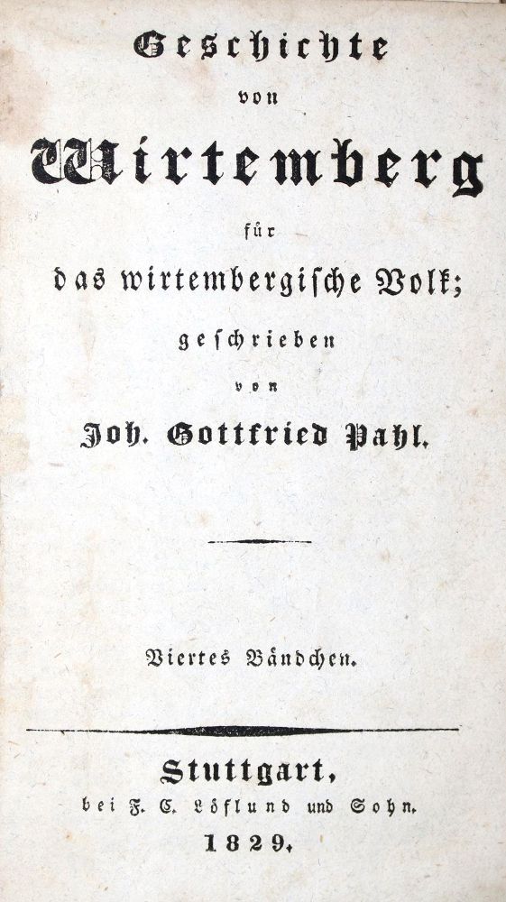 Große Abbildung Nr.1: 133-1429 Pahl,J.G.: (Deutschland, Baden-Württemberg)