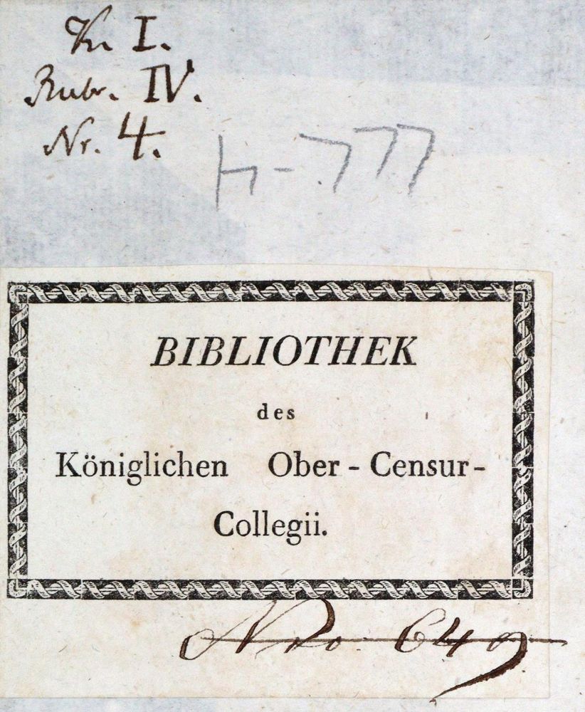 Große Abbildung Nr.3: 133-1431 Reinhardt,(K.F.v.).: (Deutschland, Baden-Württemberg)