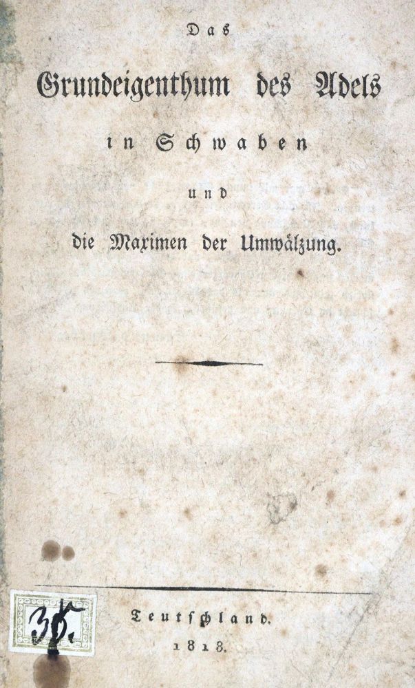 Große Abbildung Nr.1: 133-1443 (Waldbott-Bassenheim,F.v.).: (Deutschland, Baden-Württemberg)