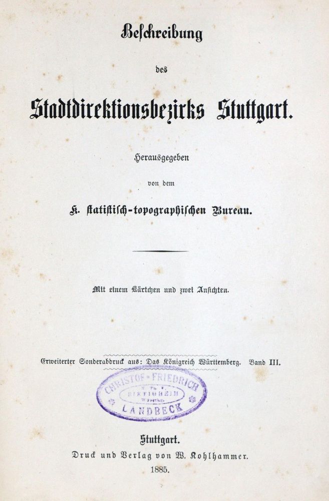 Große Abbildung Nr.4: 133-1446 Württemberg.: (Deutschland, Baden-Württemberg)