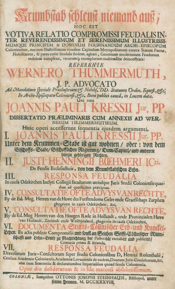 Große Abbildung Nr.1: 133-145 Thummermuth, W.: (Köln)