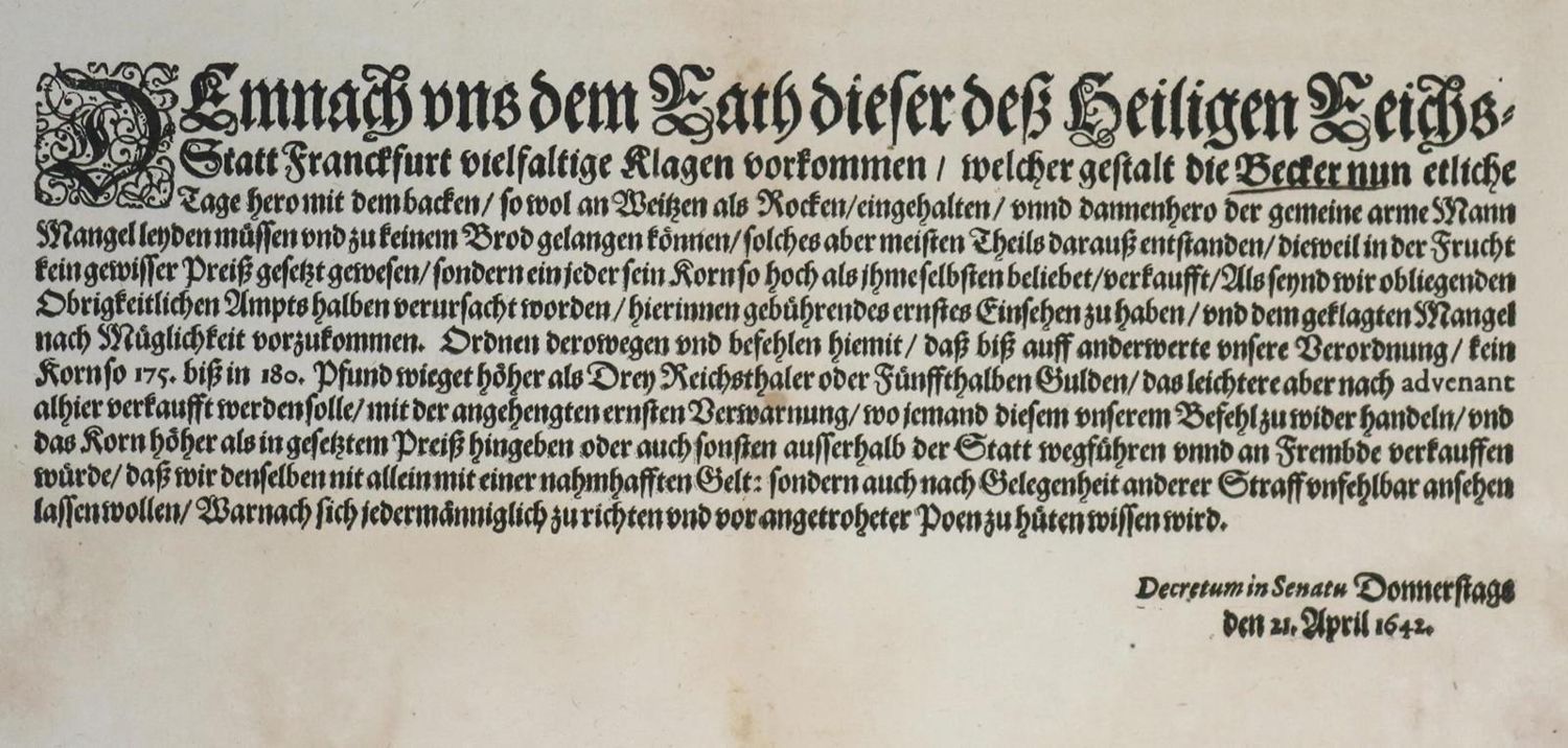 Große Abbildung Nr.1: 133-1465 Frankfurt am Main.: (Deutschland, Frankfurt, Brot)
