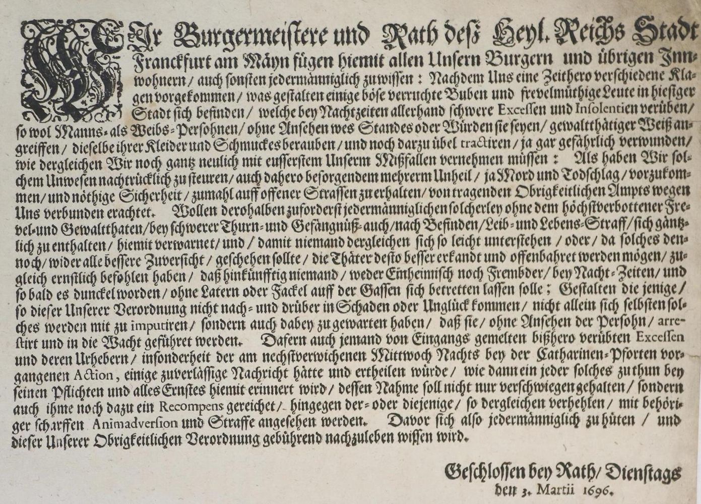 Große Abbildung Nr.1: 133-1474 Frankfurt am Main.: (Deutschland, Frankfurt, Kriminologie)
