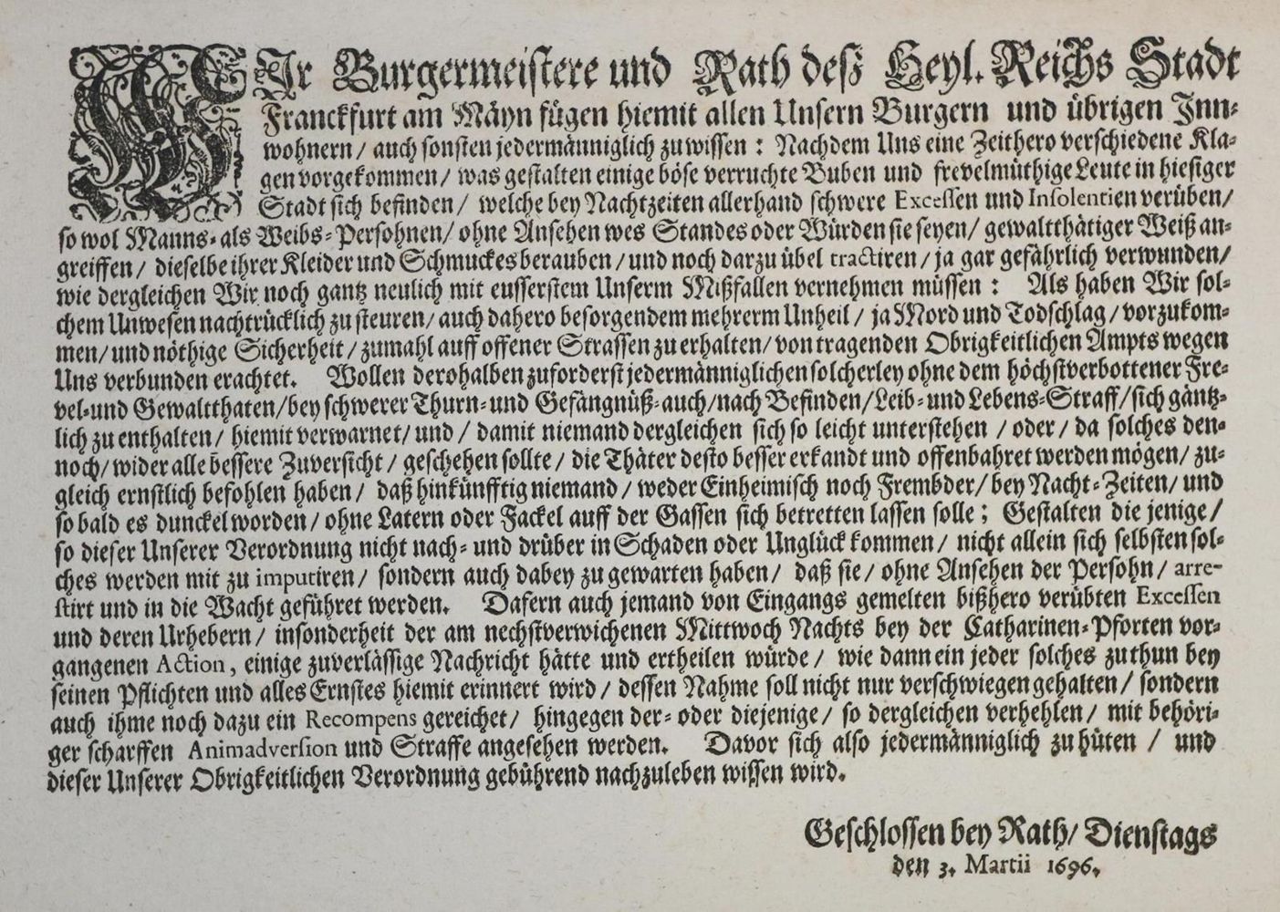 Große Abbildung Nr.1: 133-1475 Frankfurt am Main.: (Deutschland, Frankfurt, Kriminologie)