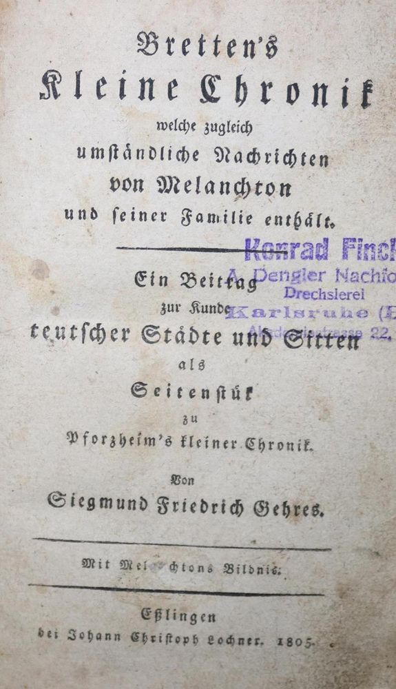 Große Abbildung Nr.1: 133-1489 Gehres,S.F.: (Deutschland)